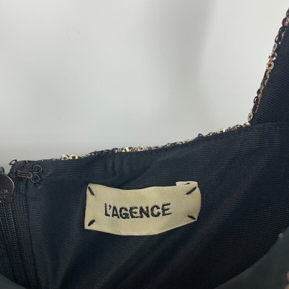 L'AGENCE Dress Auden Sequin Leopard Sleeveless Mini *** - Picture 8 of 15